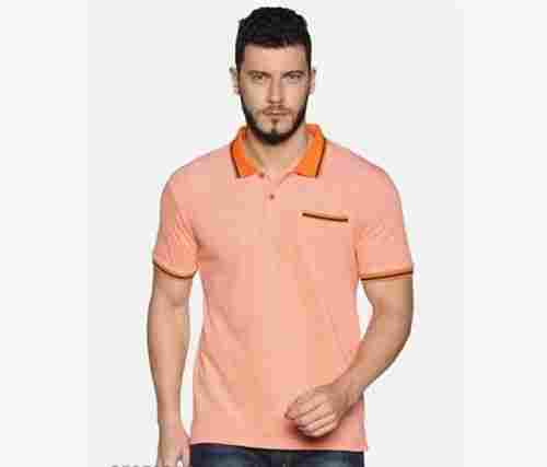 Washable And Comfortable Half Sleeve Casual Wear Mens Cotton Polo T Shirt