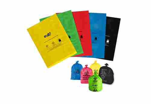 Assorted Colors Compostable Biohazard Medical Waste Garbage Bags