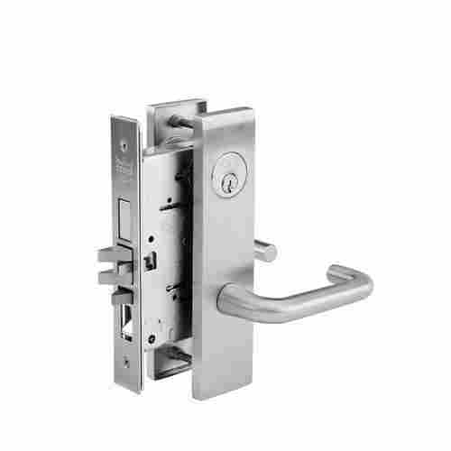 Sturdy Construction Mortise Silver Door Lock