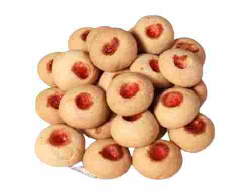 Healthier And Tastier Sweet Crispy Fruity Flavored Round Jam Cookies 
