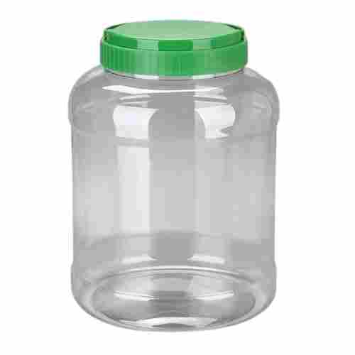 1 Kg Transparent Round Wide Mouth Polyethylene Plastic Jar With Screw Cap