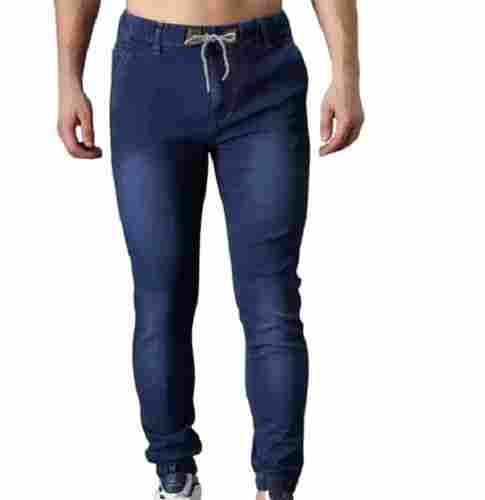 Washable And Breathable Plain Casual Wear Denim Joggers For Mens 