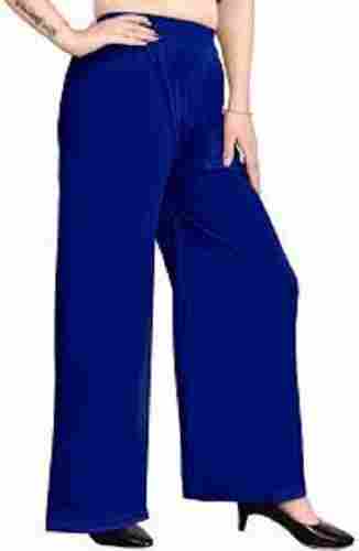 Modern Plain Dyed Breathable Washable Cotton Satin Trousers For Women