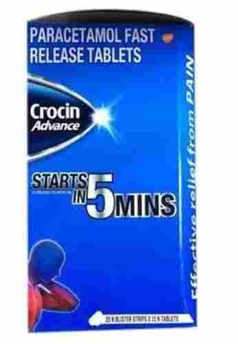 Crocin Advance Paracetamol Fast Release, 25x15 Tablets Pack 