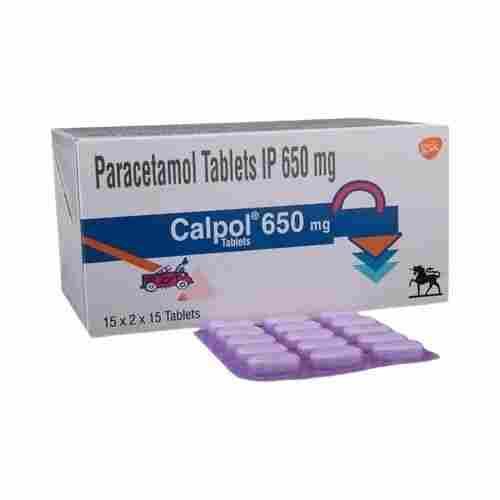 Paracetamol Tablet Ip Calpol 650mg, 15x2x15 Table