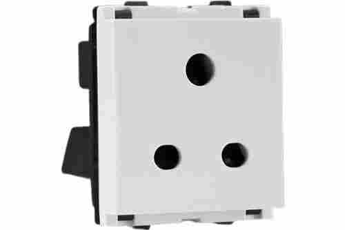 3x3 Inches 240 Voltage 6 Ampere 3 Pin Shuttered Electrical Socket
