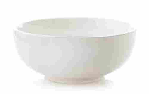 0a  5 Mm Thick Round Shape White Acrylic Bowl For Salad Serving 