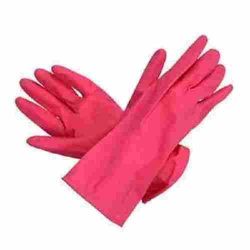 12 Inches Latex Full Fingered Plain Household Rubber Gloves
