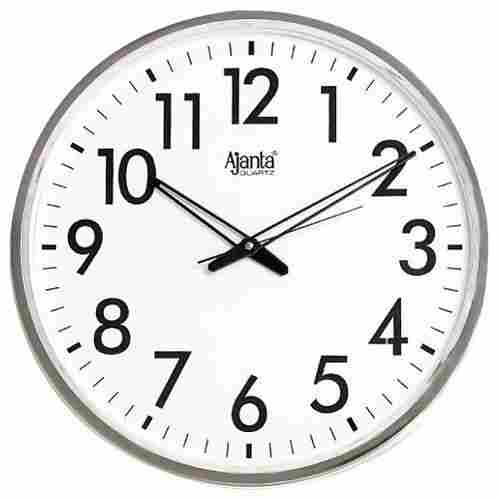 Light Weight Decorative Round White Wall Clock 