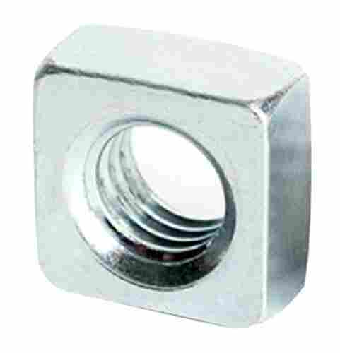 Corrosion Resistance Polished Finish Mild Steel Threaded Square Nut 15 Gram Weight
