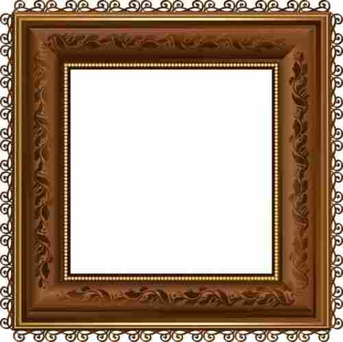 Wall Mounted Lightweight Square Shape Solid Wooden Decorative Photo Frame