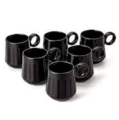 150 ml Glossy Finish Ceramic Coffee Mug Set
