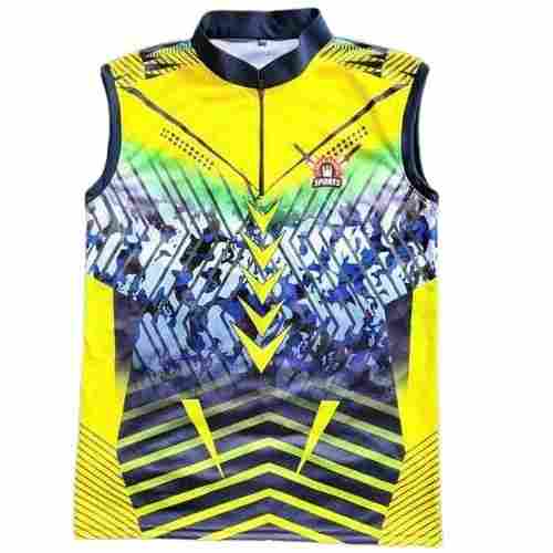 Men Comfortable Sleeveless Multicolor Sports Wear Multicolor Polyester T Shirts