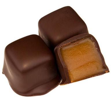 Delicious Tasty Solid Cube Piece Eggless Caramel Filling Chocolates Fat Contains (%): 11 Grams (G)