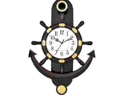 510x565x70mm Plastic Frame Pendulum Wall Clock for Home and Office Use