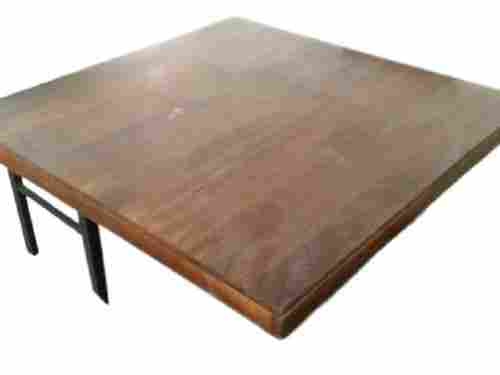 Square Shape Lightweight Floor Standing Indian Style Solid Center Table