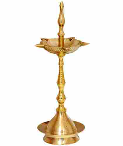 Golden Polished And Corrosion Resistance Free Stand Brass Diya Stand