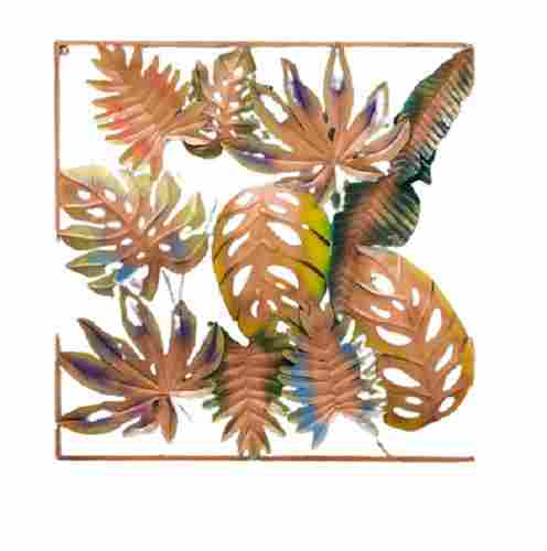 30x 1.5x 30 Inch 3.2 Kilogram Elegant Look Areca Palm Leaf Iron Decorative Wall Art