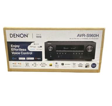 Denon AVR-S960H 8K Ultra HD 7.2 Channel (90Watt X 7) AV Receiver 2020 Model - Built for Gaming, Music Streaming, 3D Audio & Video, Alexa + HEOS, Black