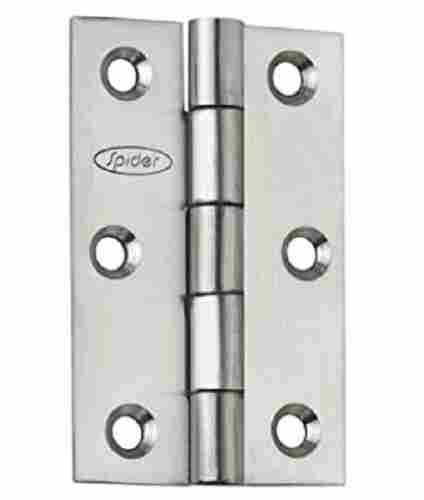 Silver Polished Finish Rectangular Corrosion Resistant Aluminum Door Hinge 