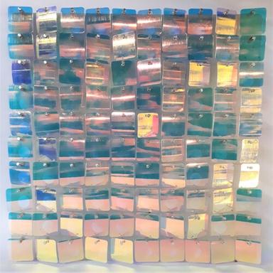 Plastic Square Shaped High Shining Wall Panel Shimmer Backdrop Application: Events