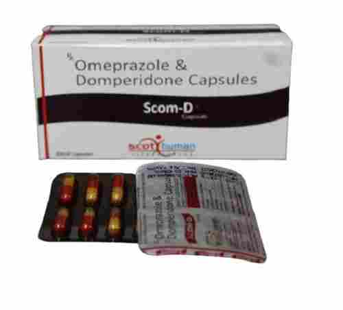 Scom D Omeprazole and Domperidone Capsules Pack Of 20 X 10 Capsules