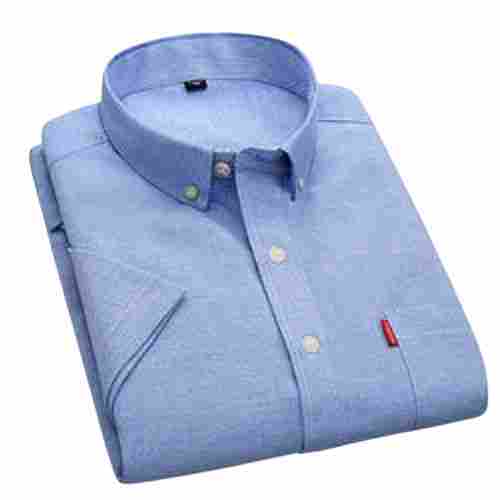Mens Breathable Button Down Collar Cotton Shirt For Casual Wear 