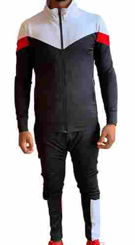 Mens 4way Lycra Full Sleeves Custom Sports Track Suit For Athletic Wear