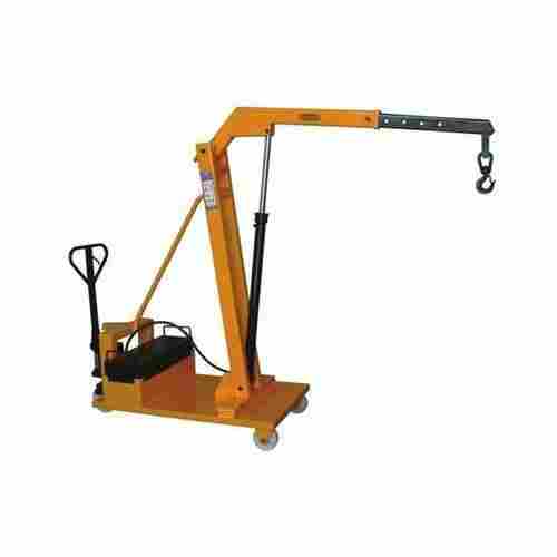 Counter Balance Yellow Hydraulic Floor Crane, 1 Ton Lifting Capacity