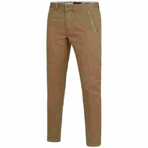 Plain Pattern Straight Regular Fit Comfortable Cotton Trouser For Men
