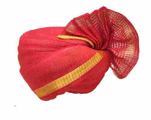 Head Wear Plain Cotton Wedding Turban With Jodhpuri Style