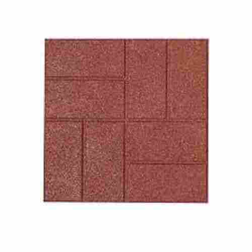 10 X 10 Inch Size Red Square Shape Matte Finished 40 Mm Granite Paving Stone