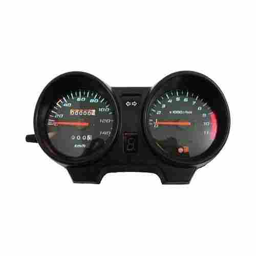 6x2 Inch Size Strong Plastic Material Round Shape Speedometer For Motorcycle 