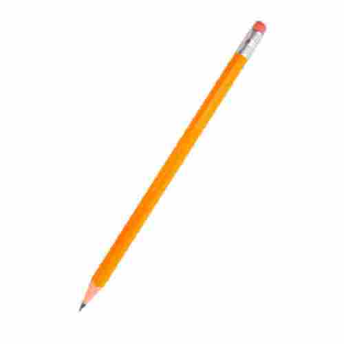 Long Shape Smooth Writing And Drawing Orange With Pink Wood Pencil Lightweight