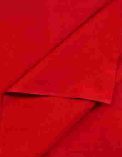 Red Plain Knitted Pure Cotton Fabrics With 30D Yarn Count For Garment Industry