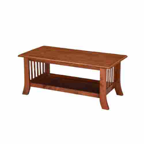 Indian Style Rectangular Polished Finish Wooden Centre Table For Indoor Furniture