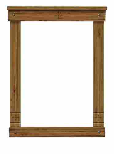 Termite Resistant Rectangular Shape Wooden Window Frame With Polished Finish