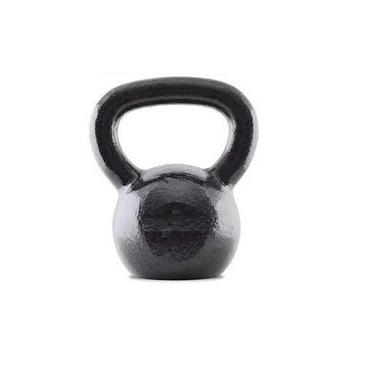 Black Powder Coated Kettle Bell Set For Gym, Weight 4 - 40 Kg