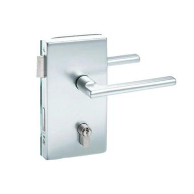 Silver Corrosion Resistant Polished Finish Stainless Steel High Security Glass Door Lock