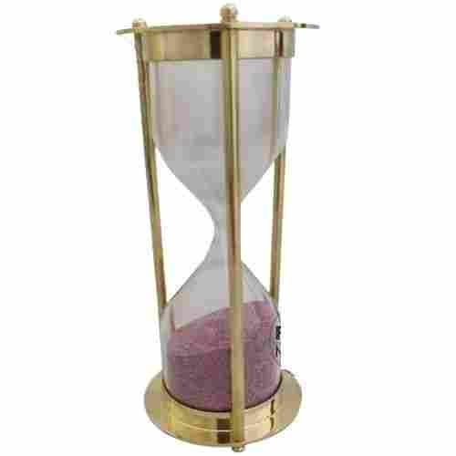7 Inch Long Brass Frame Handmade Hourglass Sand Timer