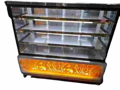 Stainless Steel And Glass Cake Display Counter For Bakery