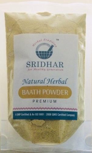 Sridhar Premium Natural Herbal Bath Powder With Rose Petal, 200 Gram