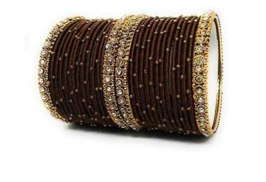 Brown Traditional Handmade Cane Bangles For Ladies