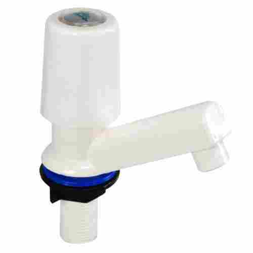 Poly Vinyl Chloride Plastic Wall Mounted Pillar Cock Tap For Bathroom Fittings