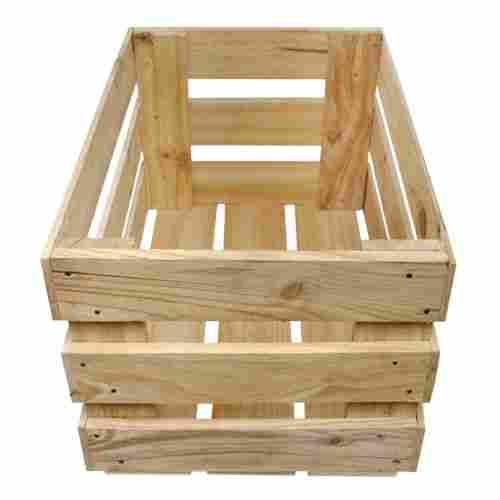 18x13.75x9.5 Inches 5 Mm Thick 4 Way 300 Kilogram Pine Wood Crate 