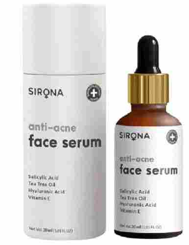 100% Natural Vitamin C Sirona Anti Acne Lightweight Face Skin Serum