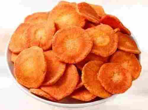 Hygienically Packed Round Shape Delicious Tasty Carrot Chips