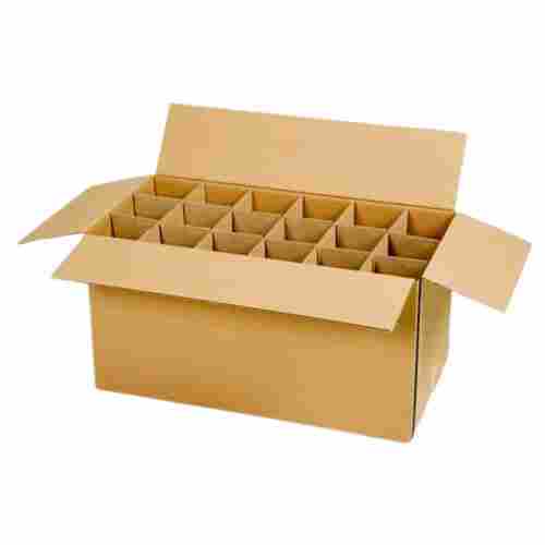 Matt Finish Rectangular Plain Partition Corrugated Box For Packaging