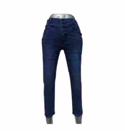 Ladies Casual Wear Washable Plain Skinny Fit Denim Jeans