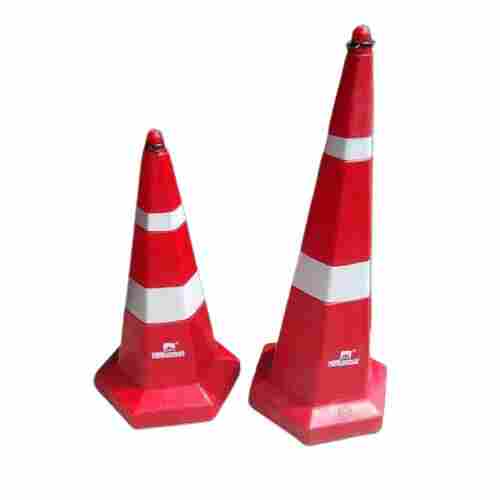 Nilkamal Stackable Plastic Road Traffic Safety Cones With With Chain Connector
